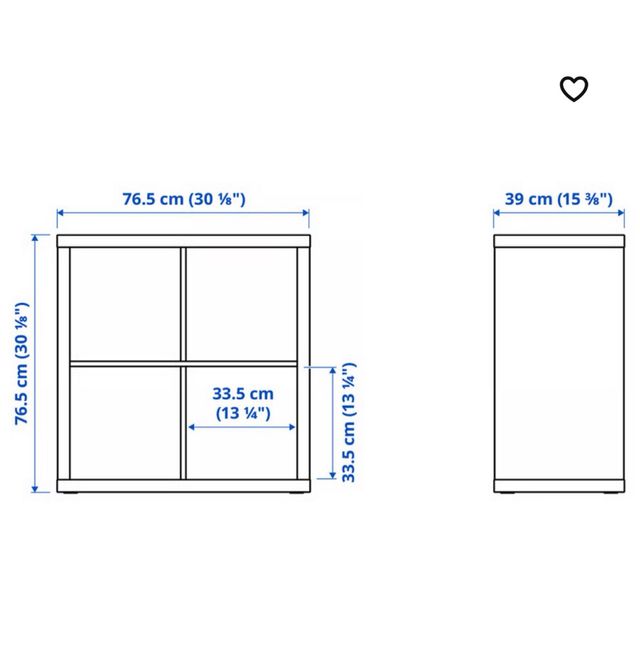 Estantería IKEA 2x2 Blanca