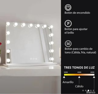 Nuovo specchio per il trucco bianco