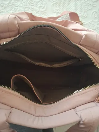 Bolso rosa palo acolchado