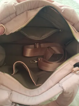 Bolso rosa palo acolchado