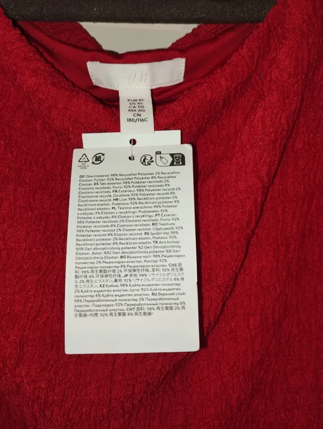 Vestido rojo H&M sin estrenar