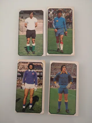 LIGA ESTE 77/78 4 CROMOS GATO PACO CARNEVAL