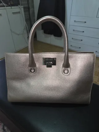 Borsa a mano color oro/argento