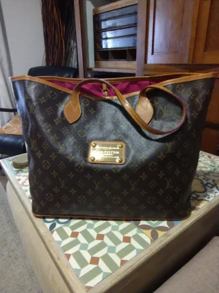 Bolso shopper Louis Vuitton Marrón y Rosa