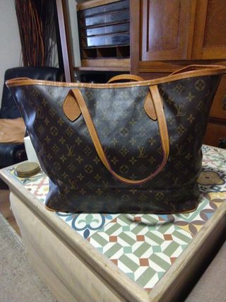 Bolso shopper Louis Vuitton Marrón y Rosa