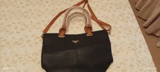 Bolso Denim con Parches Rockstar
