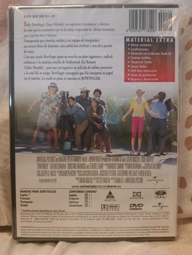 DVD Bowfinger El Pícaro Comedia Steve Martin Eddie