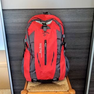 NUEVA Mochila Trekking 35L Roja Impermeable