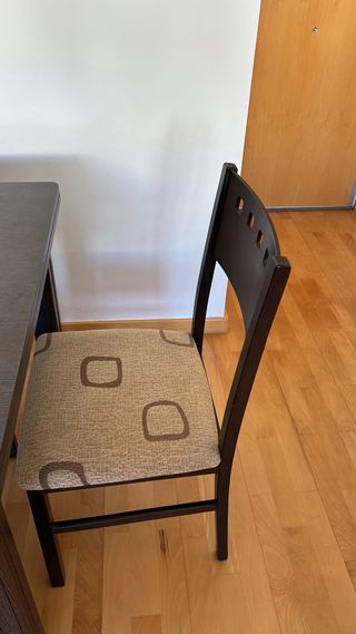 Mesa de Salón - Comedor Extensible y Sillas Madera