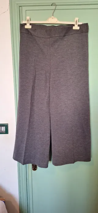 Gonna pantaloni grigia pura lana vergine