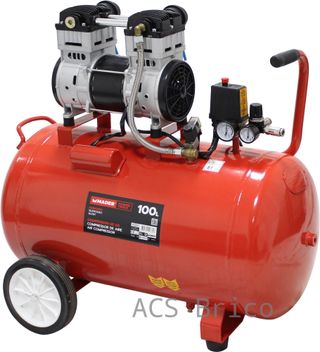 Compresor Aire Silencioso 100 L - 2 Hp - 09370 - Mader