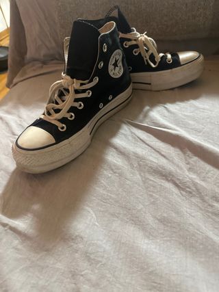 Converse Botas Plataforma Negras