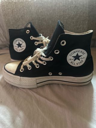 Converse Botas Plataforma Negras