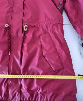 Abrigo G.I.G.A. Dx Parka Mujer Capucha Rojo 