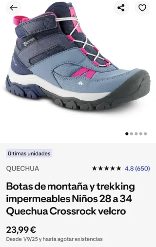 Scarpe da trekking per bambini Quechua