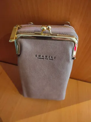 Bolso móvil + cartera SHABILI lila. Nuevo 