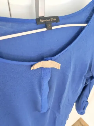 Camiseta Massimo Dutti azul talla S