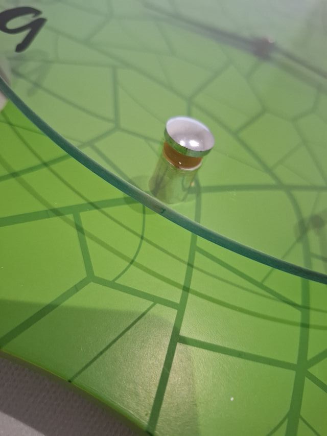 Orologio da parete foglia verde