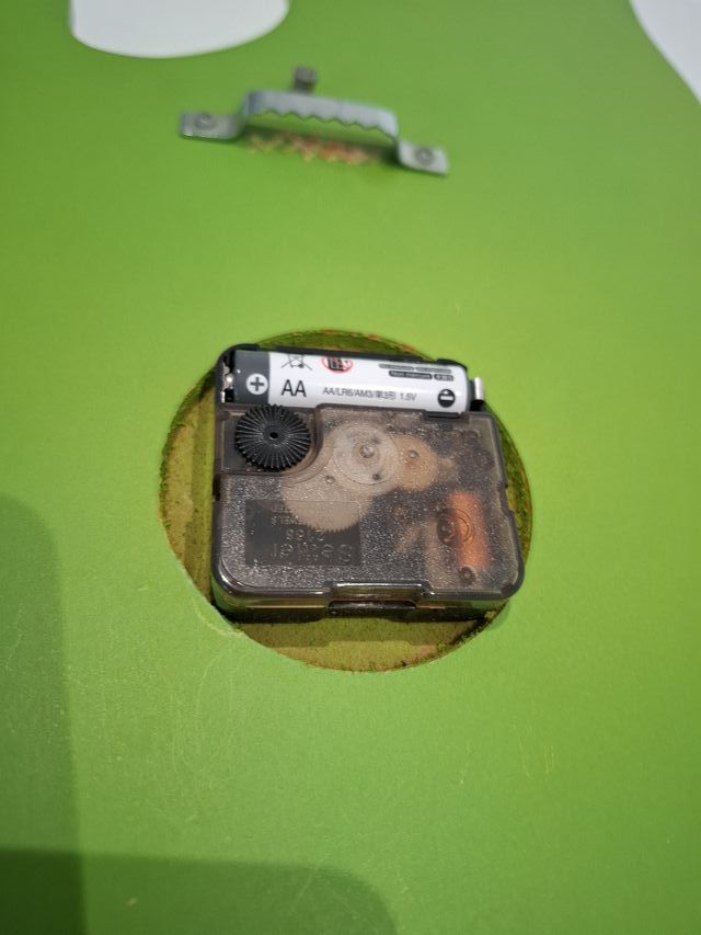 Orologio da parete foglia verde