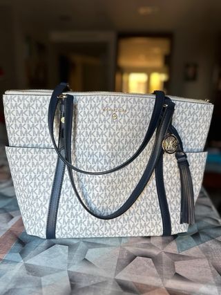 Bolso Michael Kors Blanco y Azul