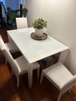 Tavolo pranzo allungabile con 4 sedie