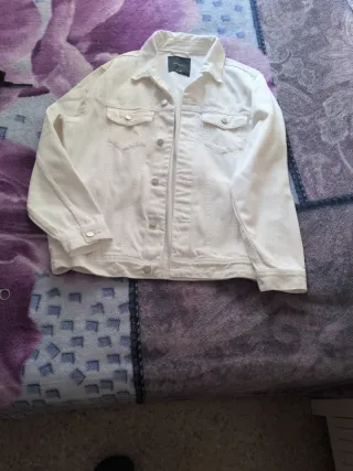 Chaquetapara hombre vaquera blanca