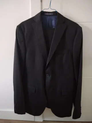 Traje Zara Negro Dos Botones