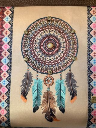 Bolso Chula estilo boho con atrapasueños