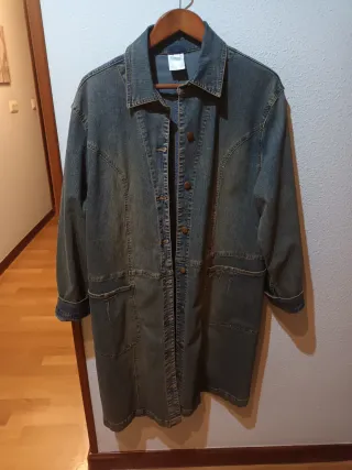 Vestido vaquero largo degradado