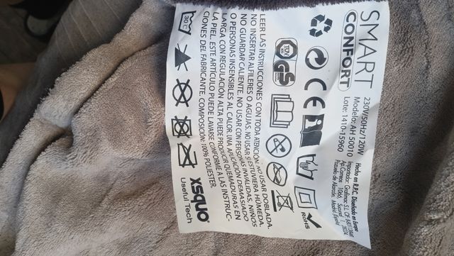 Manta Eléctrica 3 Potencias Beige/Marrón