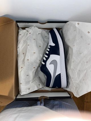 Air Jordan 1 Low Azul y Blanco