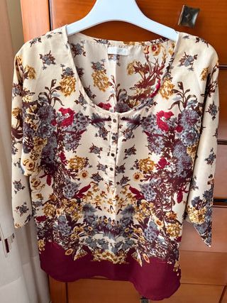 Blusa blanca de vestir