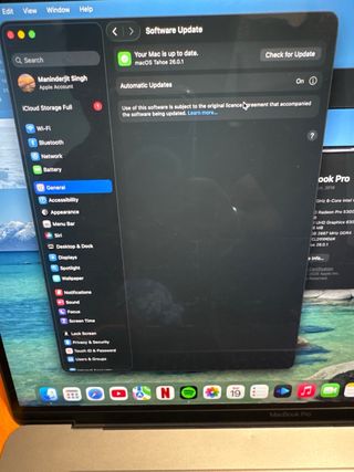 MacBook Pro 16 2019 touch bar and touch id