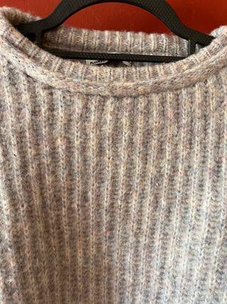 Jersey punto cropped Pull&Bear lila