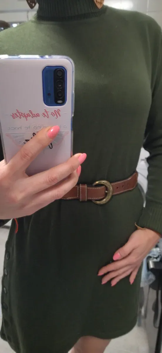 Vestido Venca verde talla M