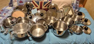 Batteria cucina 24 pezzi acciaio inox