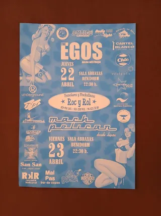 The Egos + Mach Pelican (póster)