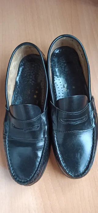 Zapatos castellanos vestir negros para hombre