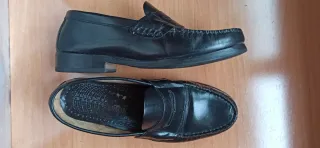 Zapatos castellanos vestir negros para hombre