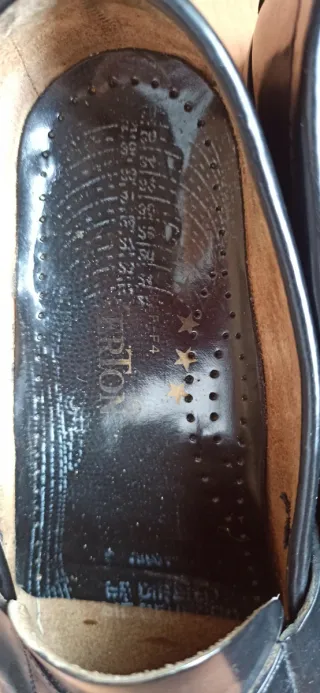 Zapatos castellanos vestir negros para hombre