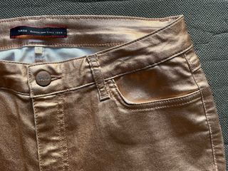 Pantalón Yerse Lúrex metalizado Cobre cobrizo