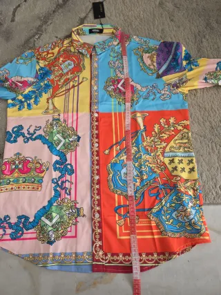 Camisa Versace Multicolor Estampada