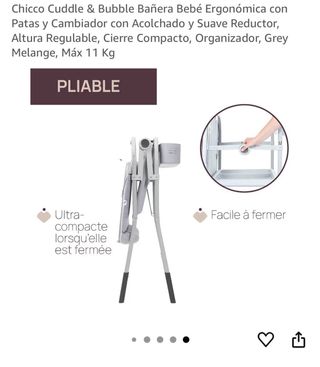 Bañera cambiador marcha chicco