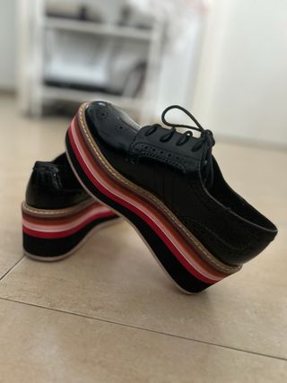 Zapatos plataforma alta colores talla 35