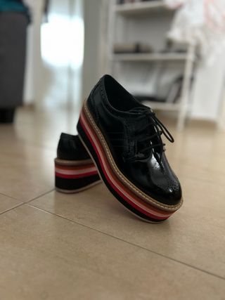 Zapatos plataforma alta colores talla 35