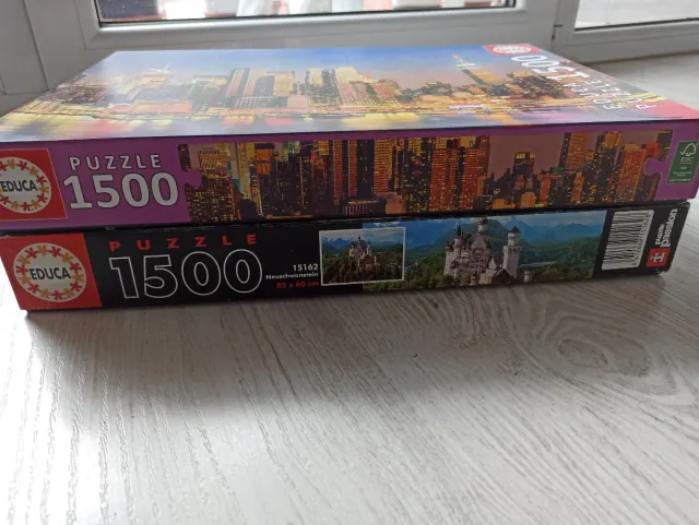 Lote 2 Puzzles Educa 1500 Piezas