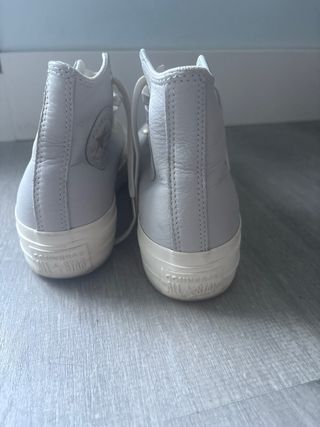 Converse Piel Gris Talla 37.5