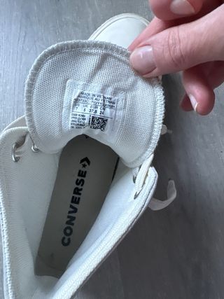 Converse Piel Gris Talla 37.5
