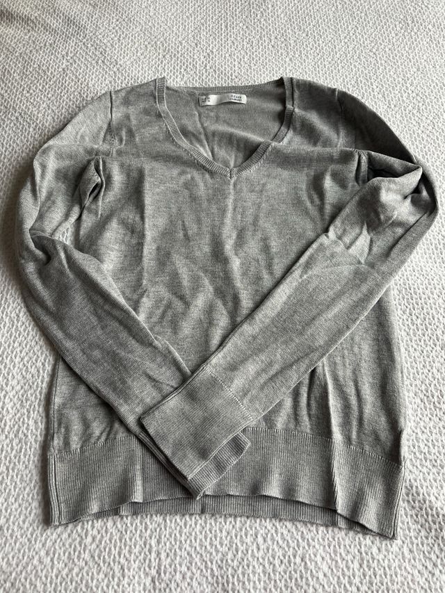 Jersey Sfera cuello pico gris