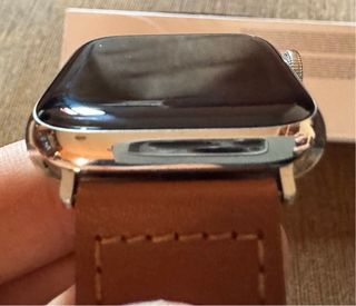 Apple Watch Serie 6 Acciaio, cinturino marrone